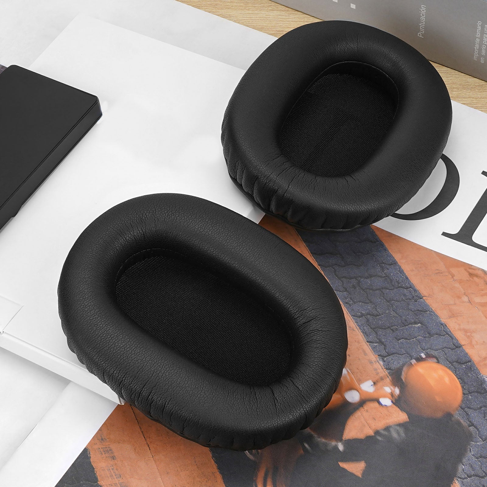 Replacement Ear Pads for SONY WH-XB900N Headphones, Headset Earpads ( Protein Leather/ Black)