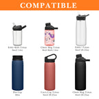 Linkidea 2 Pack Water Bottle Boot Compatible with CamelBak Eddy+20oz/25oz, Chute Mag 20oz/25oz, Carry Cap, Silicone Anti-Slip Bottle Bottom Bumper Protector (Orange)