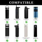 Linkidea Water Bottle Carrier with Strap Compatible with Simple Modern Summit Collection 22oz, Hydro Flask Wide Mouth, Waterbottle Sling Bag Holder with Shoulder Strap (Black)