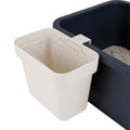 Linkidea Cat Litter Disposal Station with 100 Liners, Side-Hanging Cleanup Bin for Litter Boxes, Space-Saving Waste Management Solution with Integrated Hook
