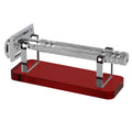 Linkidea Acrylic Razor Stand Holder for Men, Bathroom Organizer Easy to Clean, Compatible with Long Handle Safety Razors Viking Blade Chief, MK-23C, Henson AL13, Shaving Revolution (Red)