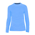 Soccer Compression Shirt for Kids, Breathable Moisture Wicking Long Sleeve Undershirt, Athletic Performance Base Layer Cold Weather Shirts for Child Age 10 - 11 (Sky Blue, Size S)