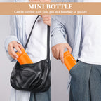 Linkidea 7oz (200ml) Mini Water Bottle, Vacuum Insulated Stainless Steel Bottle for Hot & Cold Drinks, Spill-Proof Small Bottle Fit Handbag, Purse and Pocket (Orange)