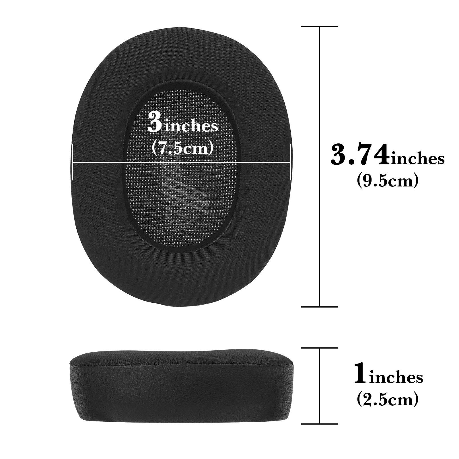 Linkidea Replacement Ear Pads Compatible with JBL Lifestyle E65 BTNC, Duet NC, Live 650 BTNC, Live 660 BTNC Headphones, Headset Earpads (Cooling-Gel / Black)