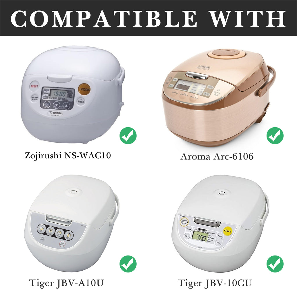 Linkidea Rice Cooker Aluminum Inner Pot Compatible with Tiger JBV-10CU, Zojirushi NS-WAC10, NS-TGC10, NS-WXC10, AROMA ARC-6106, Dishwasher Safe, Replacement Bowl
