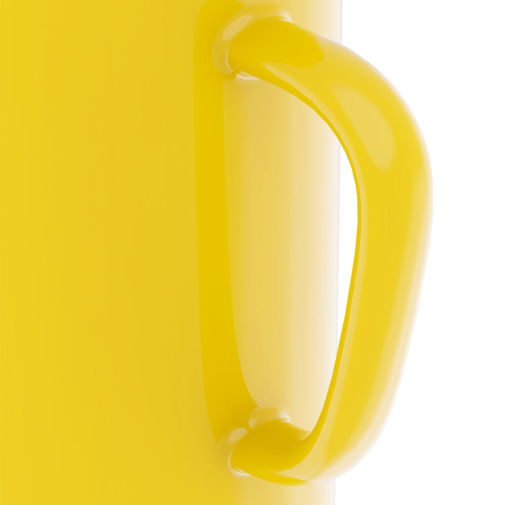 Linkidea 40oz Oversized Coffee Mugs for Office and Home, Extra Large Ceramic Cup with Handle, Heavy Tea Cup Large Capacity Drinking Teacups Gift for Friends, Yellow
