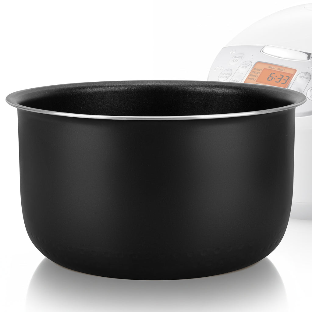 Linkidea Rice Cooker Aluminum Alloy Inner Pot Compatible with TOSHIBA RC-TRCS01, RC-10DRUNA(W), Nonstick Replacement Bowl