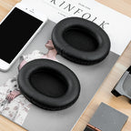 Replacement Ear Pads for HyperX Cloud II/Cloud III/Mix/Alpha/Cloud Flight/Stinger 2 Headphones, Headset Earpads (Protein Leather / Black)