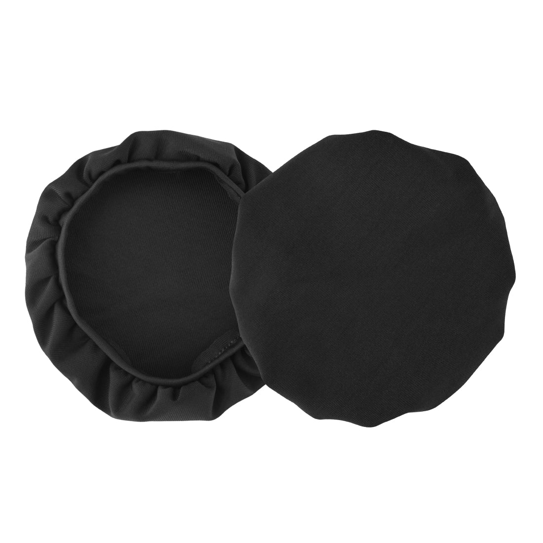 Linkidea Fabric Headphones Ear Cover, Washable Sanitary Earpads Protectors for Gym, Gaming, 2 Pairs Cloth Sweat Cover for Headphones Ear Cups (Size Large, Dark Grey)