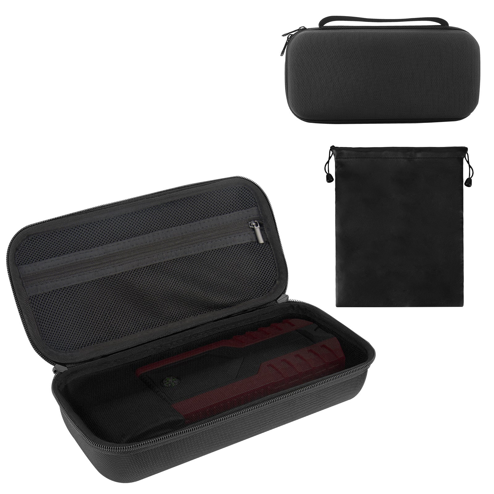 Linkidea Car Jump Starter Hard Shell Storage Case, Carrying Travel Protection Case Suitable for Jump Starter Up to 4.3 Inches Wide