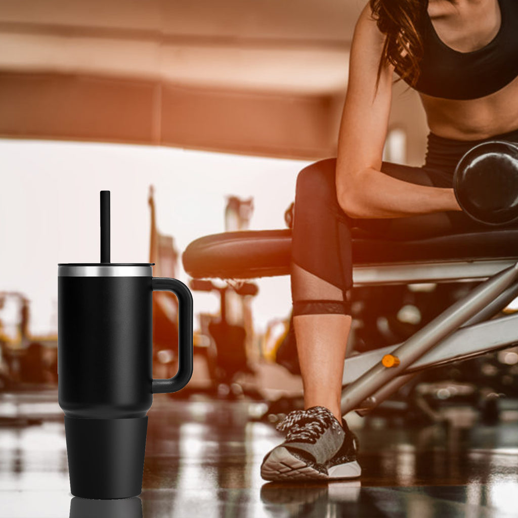 Linkidea Water Bottle Boot Compatible with Hydro Flask Travel Tumbler 28oz/40oz, Silicone Water Bottle Bottom Sleeve Cover Protector, Bottle Bumper (Black / 2 Pack)