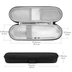 Linkidea Electric Toothbrush and Toothpaste Travel Case with Ventilation, Hard Shell Electronic Tooth Brush and Paste Protective Storage Bag, Compatible with Oral-B iO Series, Philip Sonicare