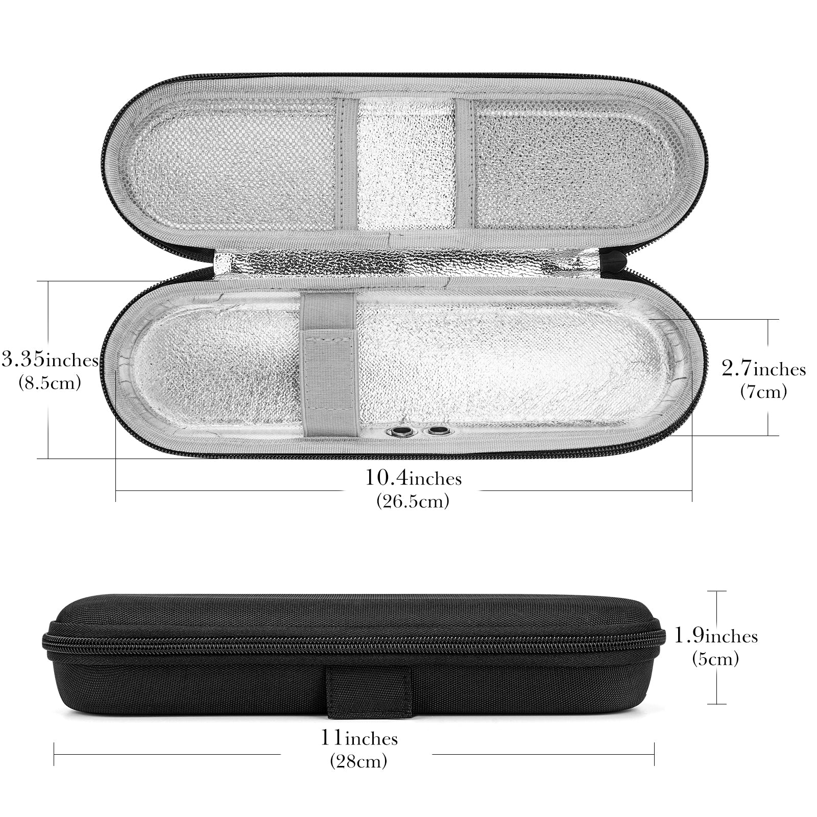 Linkidea Electric Toothbrush and Toothpaste Travel Case with Ventilation, Hard Shell Electronic Tooth Brush and Paste Protective Storage Bag, Compatible with Oral-B iO Series, Philip Sonicare