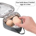 Linkidea Mini Reusable Snack Bags, Leakproof Insulated Snacks Storage Bag for Fruit, Compact Outdoors Lunch Box (Grey)