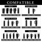 Linkidea 2 Pack Neoprene Water Bottle Boot Compatible with Owala FreeSip 24oz, YETI Tumbler 20oz/30oz, SIM Trek Signature 40oz, Universal 2.7" - 3.1" Bottle Bottom Bumper Protector