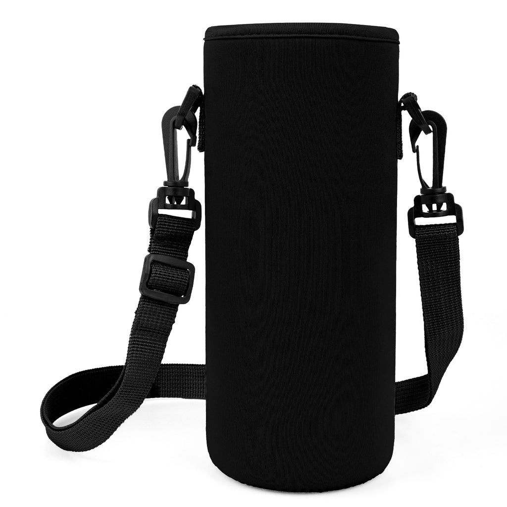 Linkidea Water Bottle Carrier with Strap Compatible with Simple Modern Summit Collection 40oz, Hydro Flask Wide Mouth, Waterbottle Sling Bag Holder with Shoulder Strap (Black)