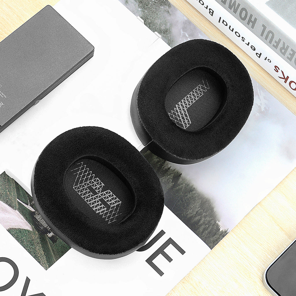 Replacement Ear Pads Compatible with JBL Lifestyle E65BTNC, Duet NC, Live 650BTNC/ 660BTNC Headphones, Ear Cushions ( Velour / Black )