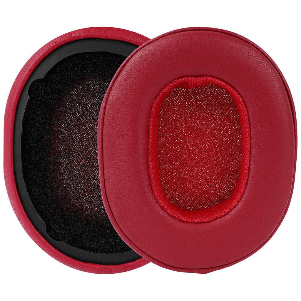 Linkidea Replacement Ear Pads for Skullcandy Crusher Wireless/ Evo/ ANC, Hesh 3/ Evo/ ANC, Venue ANC Headphones, Ear Cushions (Protein Leather/ Red)