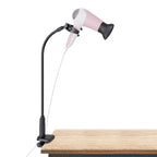 Linkidea Hair Dryer Stand, 360 Degree Rotating Blow Dryer Holder Hands-Free, Gooseneck Bracket with Clamp Mount for Dog Cat Grooming Home Salon