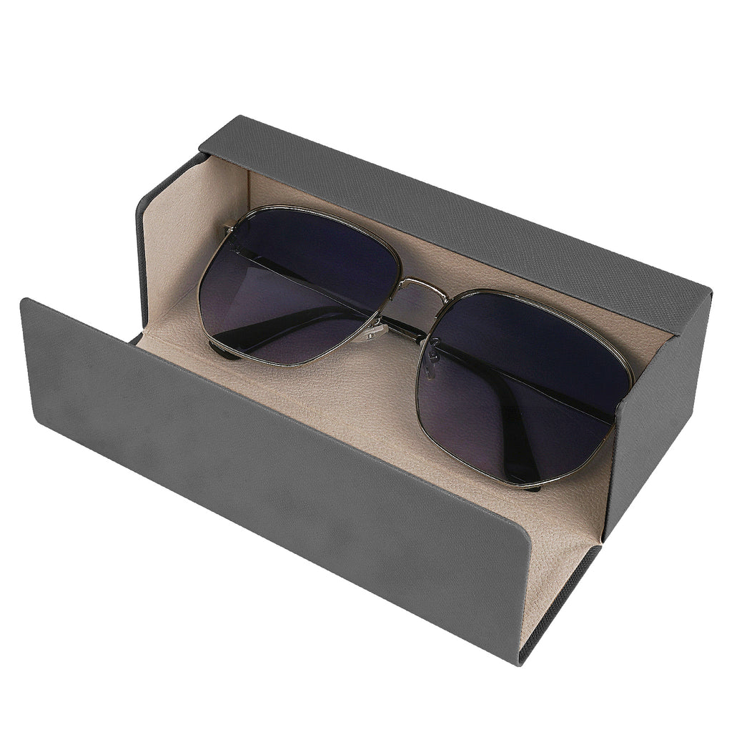 Extra Large Hard Shell Sunglasses Case, Oversized Sun Glasses Storage Organizer Compatible with DIOR Diorbay S1U Prada PR 59WS PR 63XS Gucci GG0595S GG0422S Prada PR 56YS (XXL/Grey)
