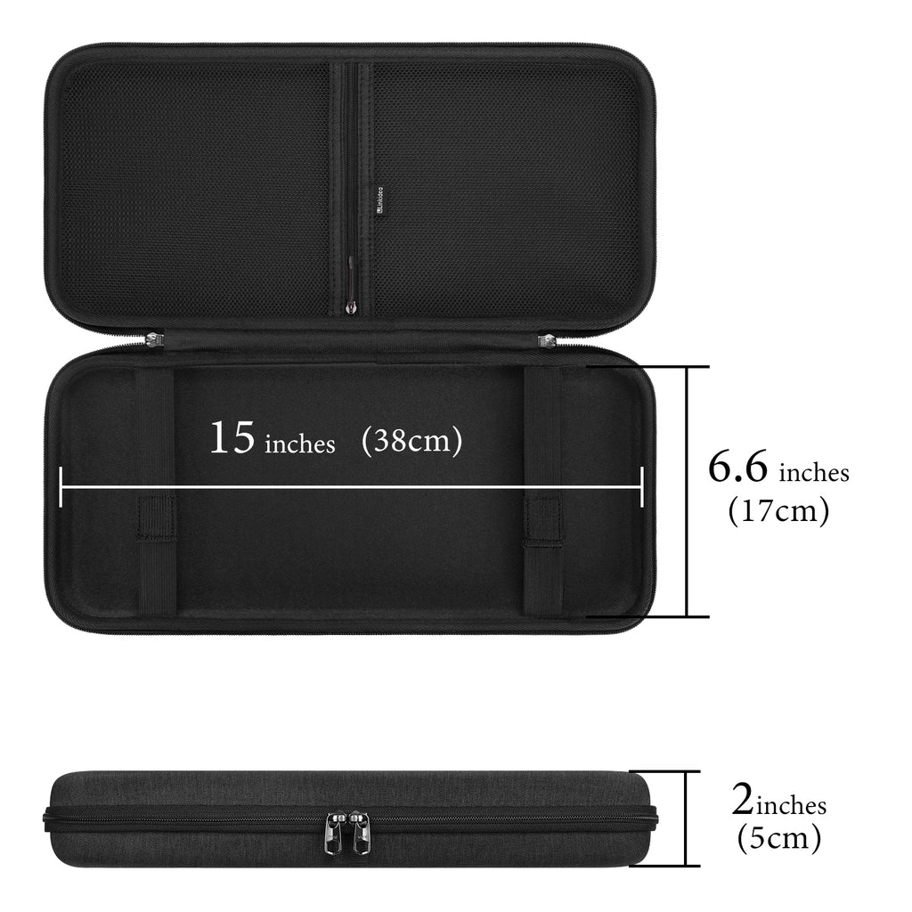 Linkidea Hard Travel Case for TKL Keyboard, Computer 87 Key Keyboard Carrying Case Protective Storage Box Bag, Compatible with Razer Huntsman V2 TKL Tenkeyless Keyboard