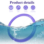 Linkidea 6 Pcs Silicone Seal Replacement, Round Exact Fit Lid Seal Gasket Compatible with OmieBox, Leakproof Food Safe Parts & Accessories for Bento Box (Purple)