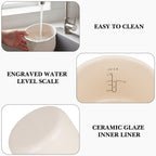 Linkidea Rice Cooker Ceramic Glaze Inner Pot Compatible with COMFEE' Mini Rice Cooker 4 Cups Cooked, Dishwasher Safe, Replacement Bowl