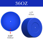 Linkidea 2 Pack Water Bottle Boot Compatible with Stanley Quick Flip GO 36oz, Silicone Waterbottle Bottom Bumper Protector (Navy Blue)