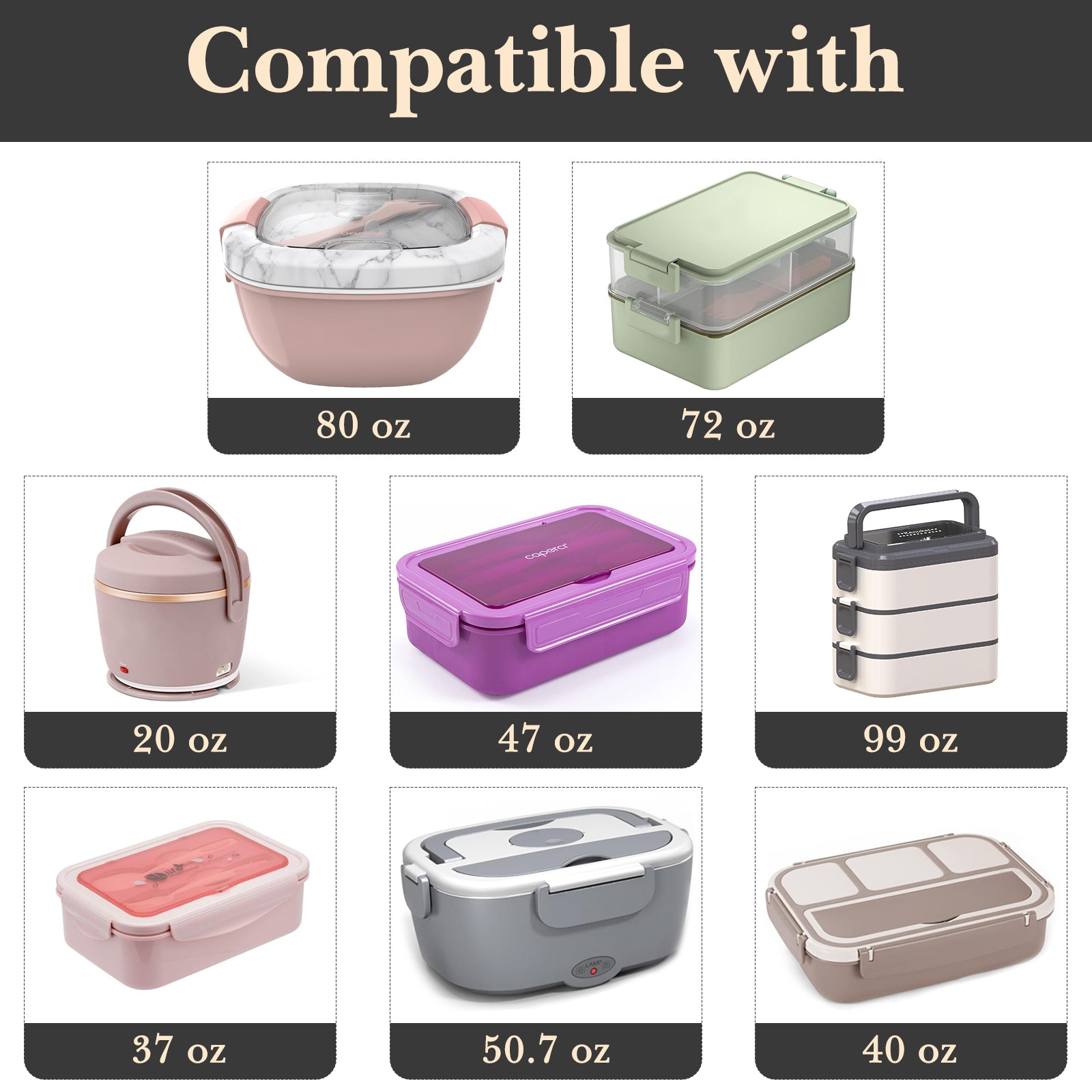 Linkidea Large Capacity Insulated Lunch Bag, Fashionable Lunch Tote Bag for Women, Leak Proof Insulated Lunch Box Bag with Hand Strap Compatible with Bentoheaven, Iteryn, Lovina (Black)