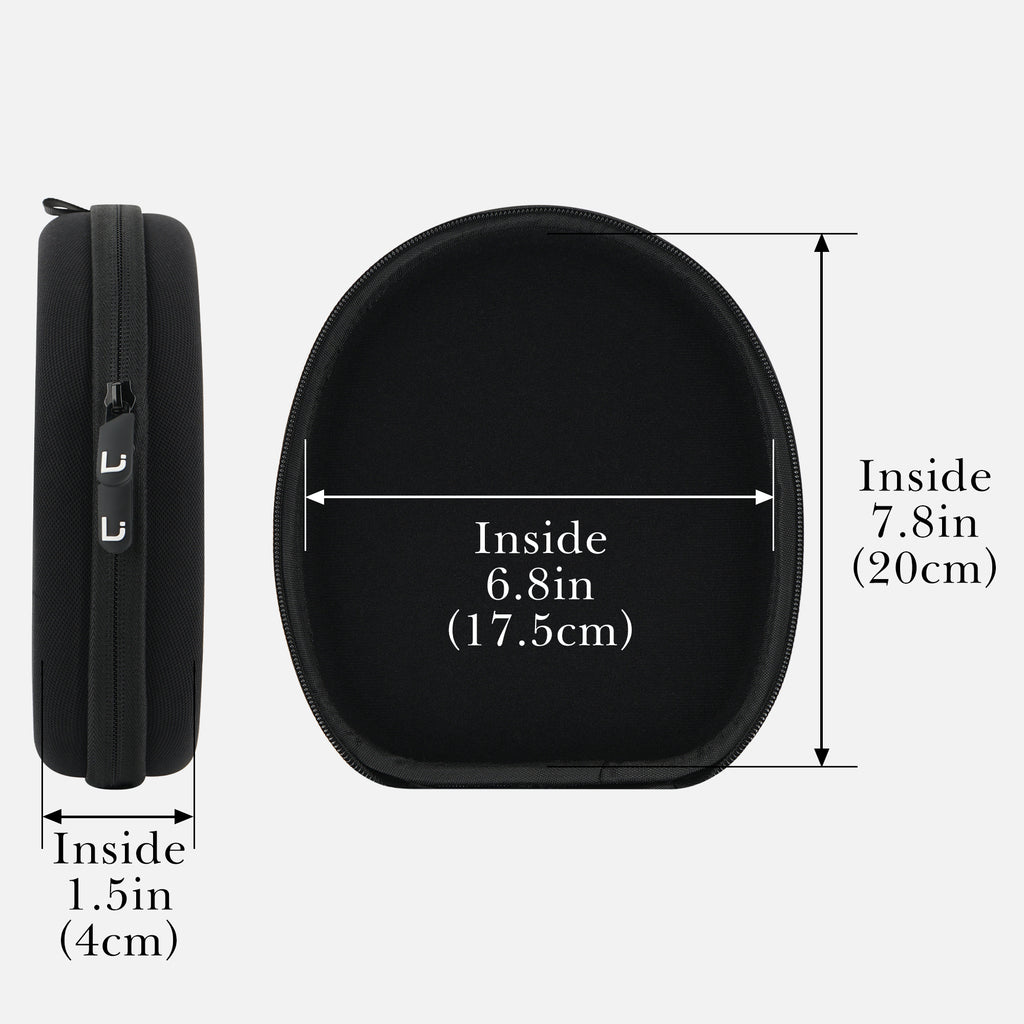 Linkidea Headphones Carrying Case Compatible with Sony WH-CH510, Bose QC Ultra II, B&O H9 and More, Replacement Protective Hard Shell Travel Bag (Black)