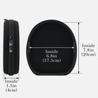 Linkidea Headphones Carrying Case Compatible with Sony WH-CH510, Bose QC Ultra II, B&O H9 and More, Replacement Protective Hard Shell Travel Bag (Black)