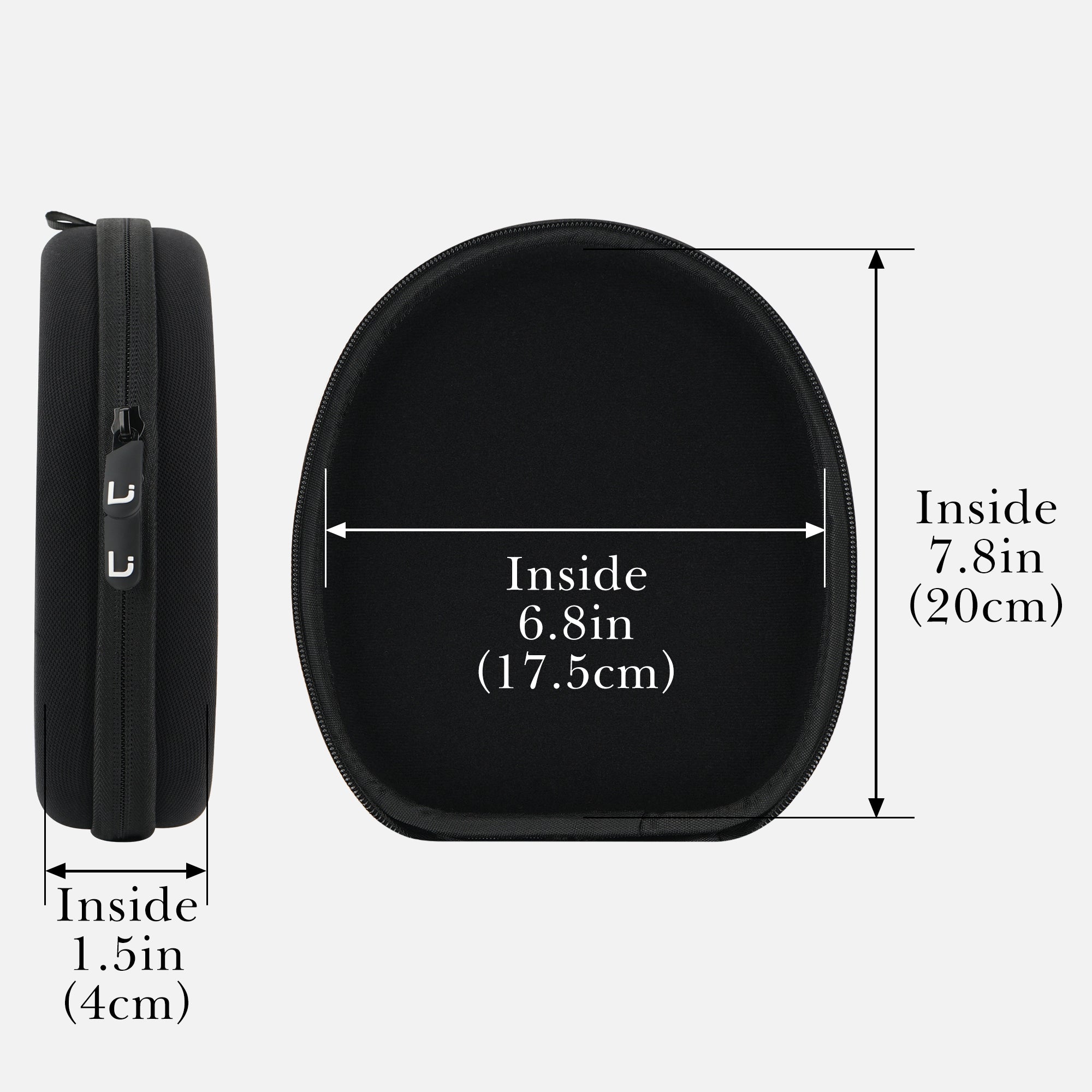 Linkidea Headphones Carrying Case Compatible with Sony WH-CH510, Bose QC Ultra II, B&O H9 and More, Replacement Protective Hard Shell Travel Bag (Black)
