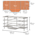Linkidea Stainless Steel Electric Toothbrush Stand for Shower Bathroom, Wall Mounted Tooth Brush Holder, 7 Slots Multifunctional Organizer for Razor, Shaver, Comb