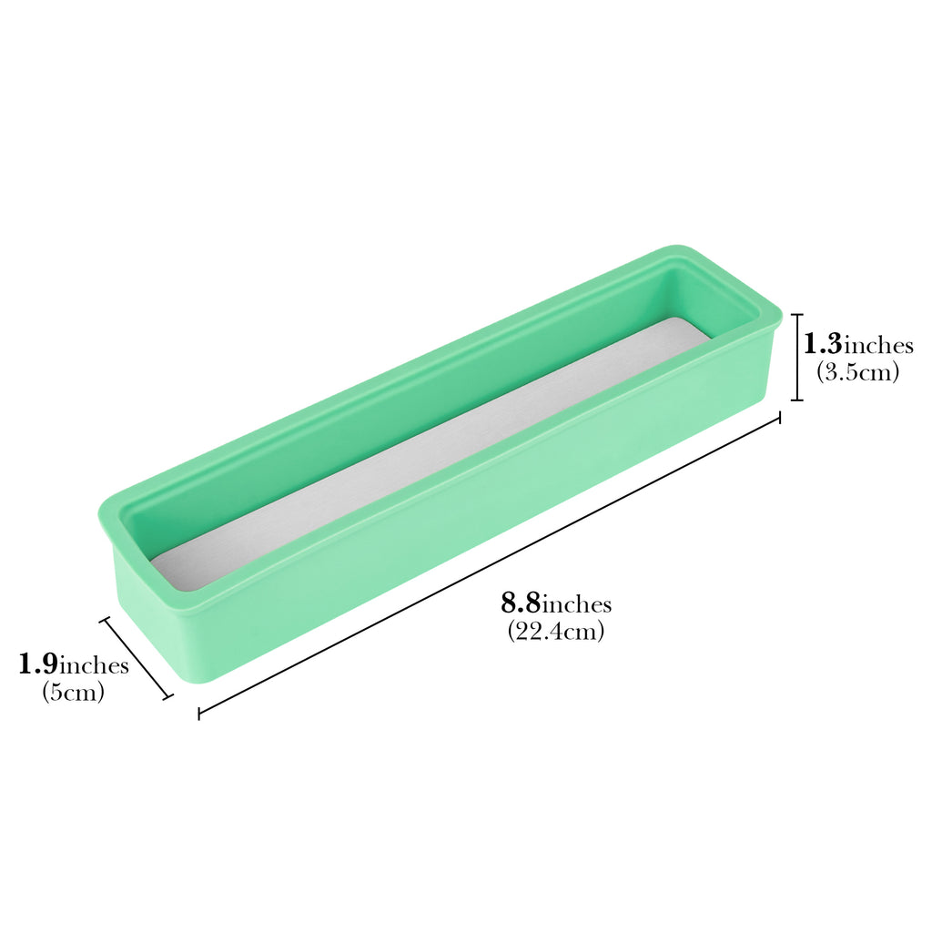 Linkidea Silicone Toothbrush Holder with Drainage Hole, Bathroom Drawer Organizer with Drying Diatomite Stone, Compatible with Extra Clean, Oral-B CrossAction Toothbrush (Green)