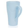 Linkidea 17oz Ceramic Coffee Mug with Handle, Large Colored Coffee Cup, Teacups Large Capacity Drinking Cups for Camping, Travel & Office, Microwave and Dishwasher Safe, Blue