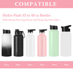 Linkidea Water Bottle Boot Compatible with IRON °FLASK Wide Mouth 32oz/40oz, Narrow Mouth 32oz, Silicone Bottle Bottom Sleeve Cover Protector, Bottle Bumper (Light Pink / 2 Pack)