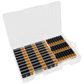 Linkidea Battery Organizer Storage Case, Battery Box Holds Batteries for 40 AAA, 60 AA, Large Capacity and Portable Battery Caddy