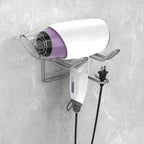 Linkidea Hair Dryer Holder Wall Mount, Self-Adhesive Bathroom Blow Hair Dryer Holder Organizer Compatible with Dyson and Most Hair Dryers