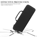 Linkidea Hard Travel Keyboard Case for Compact 60% Keyboard and Mouse, 61 Keys Carrying Protective Storage Box Bag, Compatible with Razer Huntsman Mini 60%, HyperX Alloy Origins 60