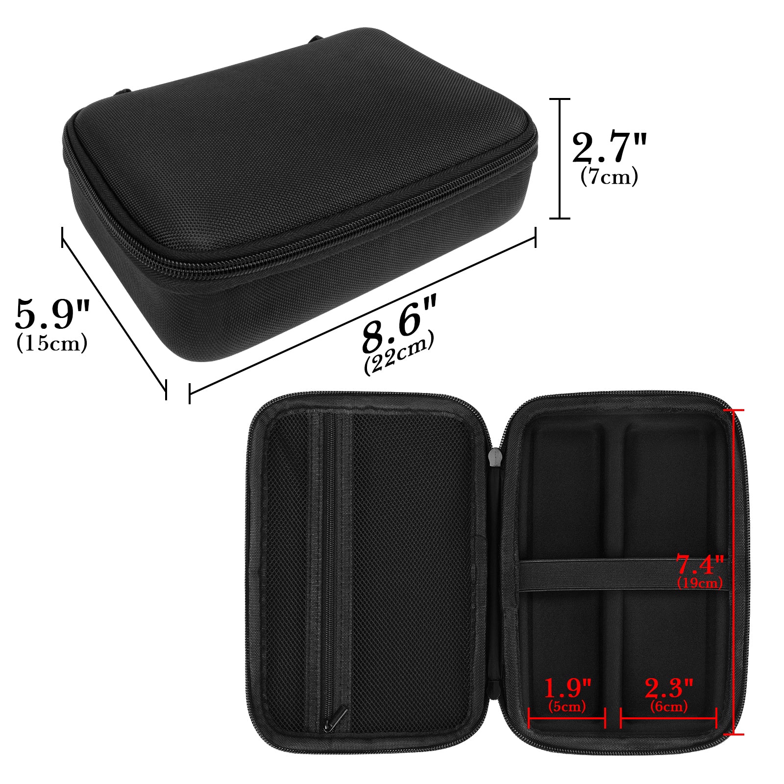 Linkidea Men's Groin & Body Trimmer Travel Case, Beard Grooming and Hair Clipper Storage Bag, Compatible with Philips Norelco Bodygroom Series 5000, BG7030/49, BG3740/40, MG7910/49 (Black)
