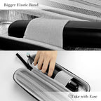 Linkidea Electric Toothbrush and Toothpaste Travel Case with Ventilation and Pocket for Charger, Compatible with iO Series, Philip Sonicare, Hard Shell Powered Brush Storage Bag