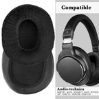 Linkidea Replacement Ear Pads for Audio-Technica M50X/ M50XBT2 /M40X/ M70X/ MSR7/ MSR7NC/ MSR7BK/ MSR7GM Ear Headphones, Headset Earpads ( Extra Thick / Black )