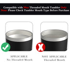 Linkidea 30oz Tumbler Lid Compatible with YETI Rambler, D·S, BJPKPK, 4 Pack Replacement Spill Proof Lids for 3.7" Cup Mouth