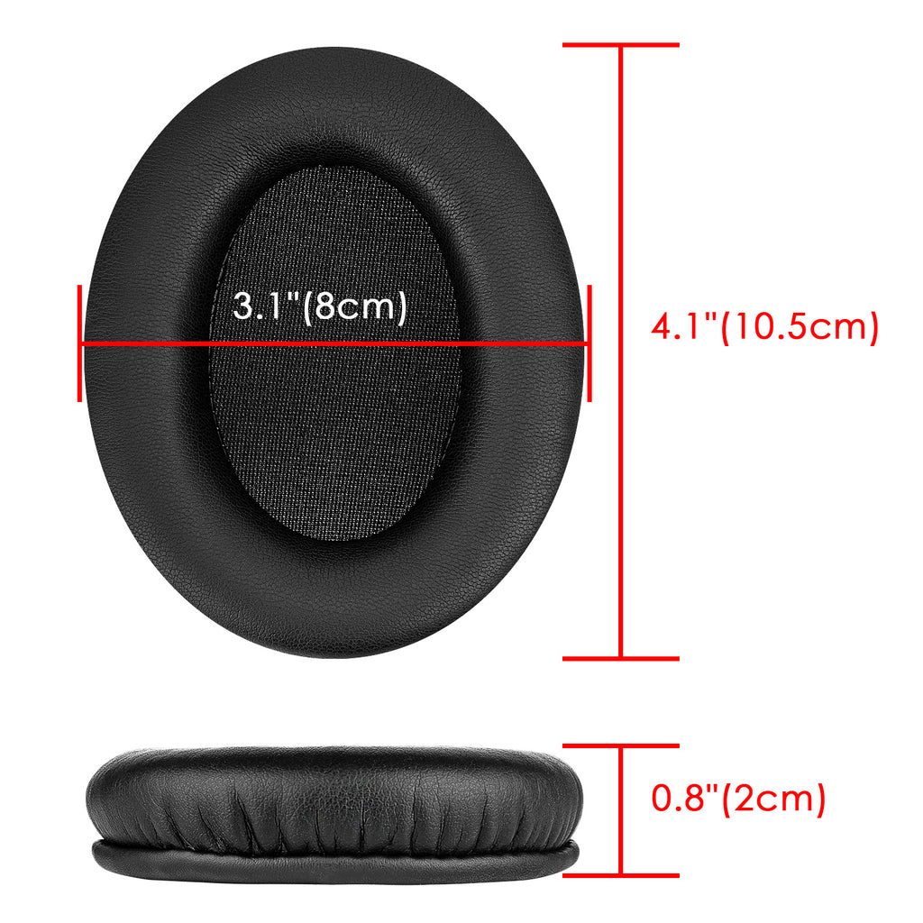 Replacement Ear Pads for HyperX Cloud II/Cloud III/Mix/Alpha/Cloud Flight/Stinger 2 Headphones, Headset Earpads (Protein Leather / Black)