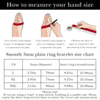 Plus Size Bangle Bracelets Set for Women, Set of 6 Stainless Steel Extra Large Round Golden Bangles Fashion Accessories, 9.2 Inches (XL)