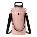 Linkidea Water Bottle Carrier Compatible with YETI Rambler Bottle 18oz/26oz, Owala FreeSip 24oz, Waterbottle Sling Bag Holder with Shoulder Strap, Pink