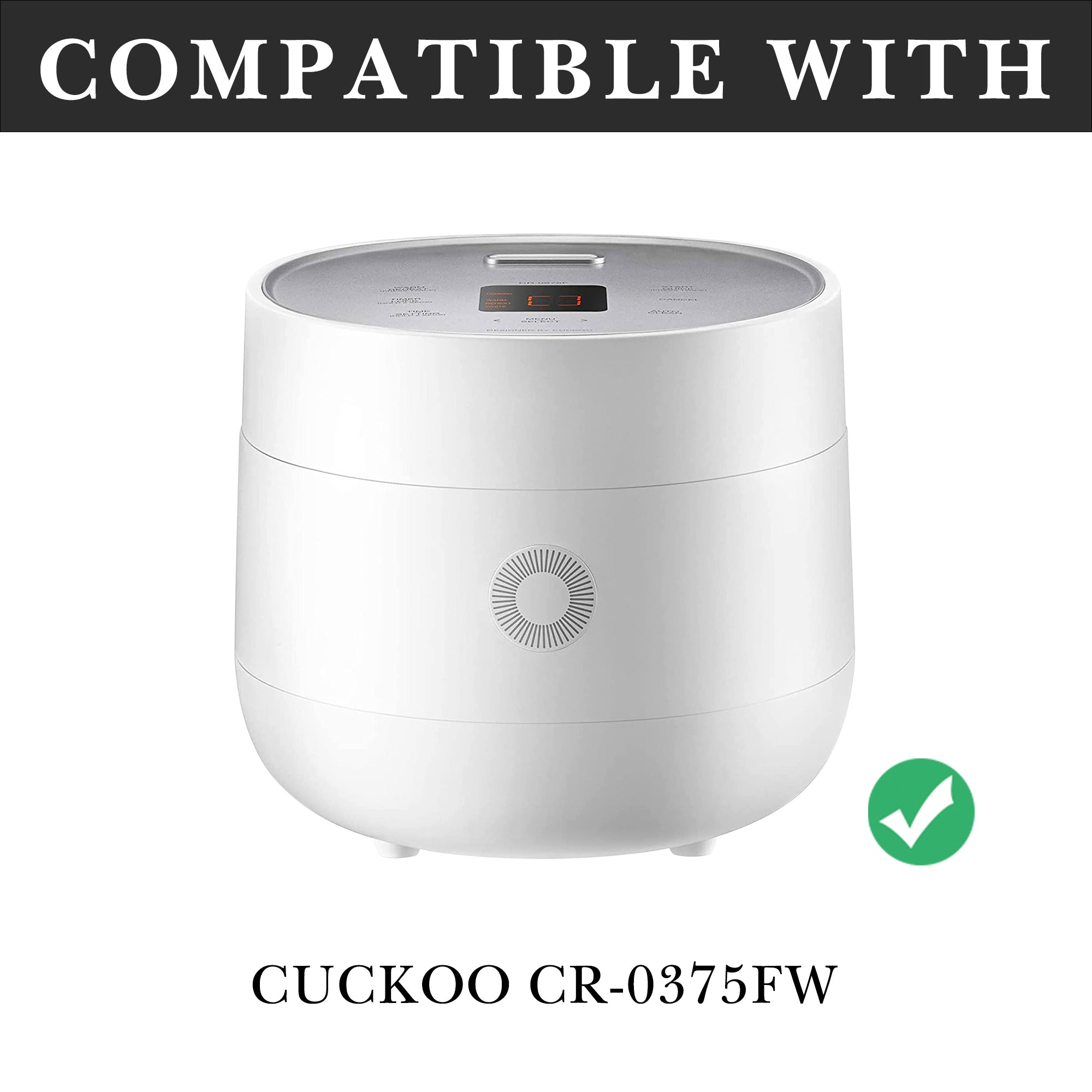 Linkidea Rice Cooker Aluminum Alloy Inner Pot Compatible with CUCKOO CR-0375FW, Dishwasher Safe, Replacement Bowl