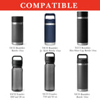 Linkidea 2 Pack Water Bottle Boot Compatible with YETI Rambler Jr. Kids 12oz, Rambler Bottle 12oz/18oz, Yonder 20oz, Silicone Anti-Slip Bottle Bottom Bumper Protector (Red)