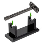 Linkidea Acrylic Men's Razor Stand, Stable Bathroom Holder for Safety Razors, Easy Clean, Compatible with Viking Blade Chief & Shaving Revolution Razors (Black)