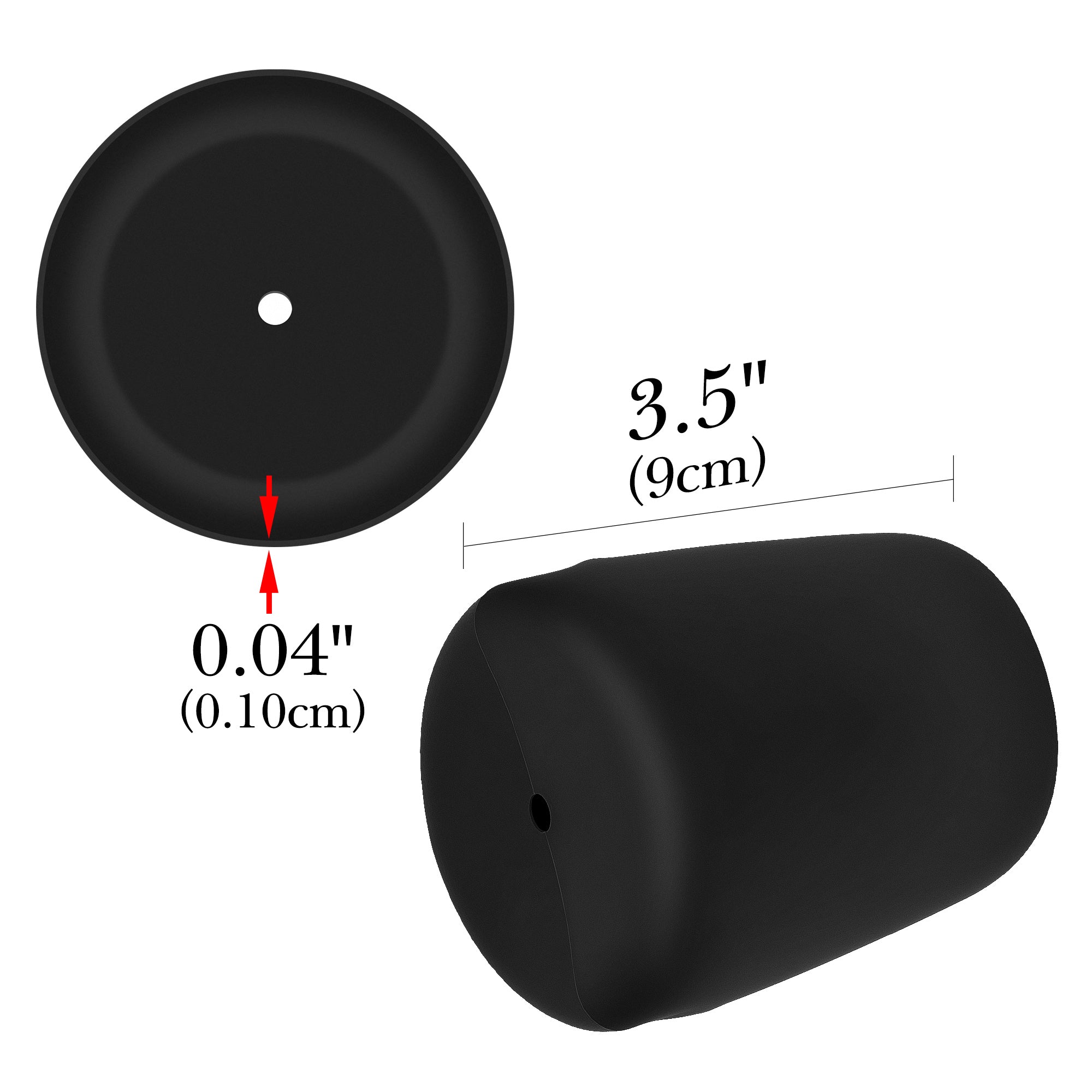 Linkidea 2 Pack Water Bottle Boot Compatible with Cirkul Plastic/Stainless Steel Bottle 22oz Series , Silicone Anti-Slip Bottle Bottom Sleeve Bumper Protector (Black)